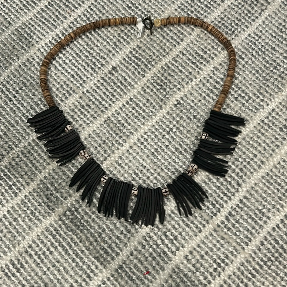 Coconut wood necklace